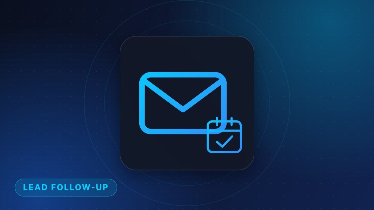 An envelope with a calendar, representing a scheduled lead follow-up routine